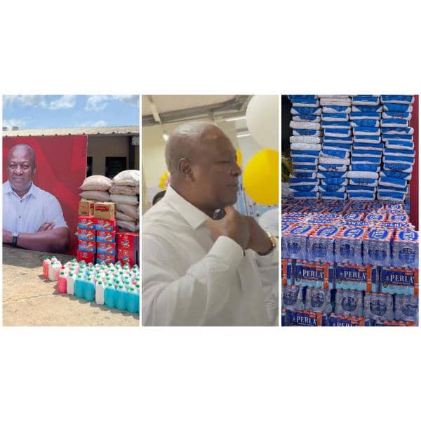 Former President John Mahama Donates 100s Of Items To Shai Osudoku District Hospital To Mark His 65th Birthday