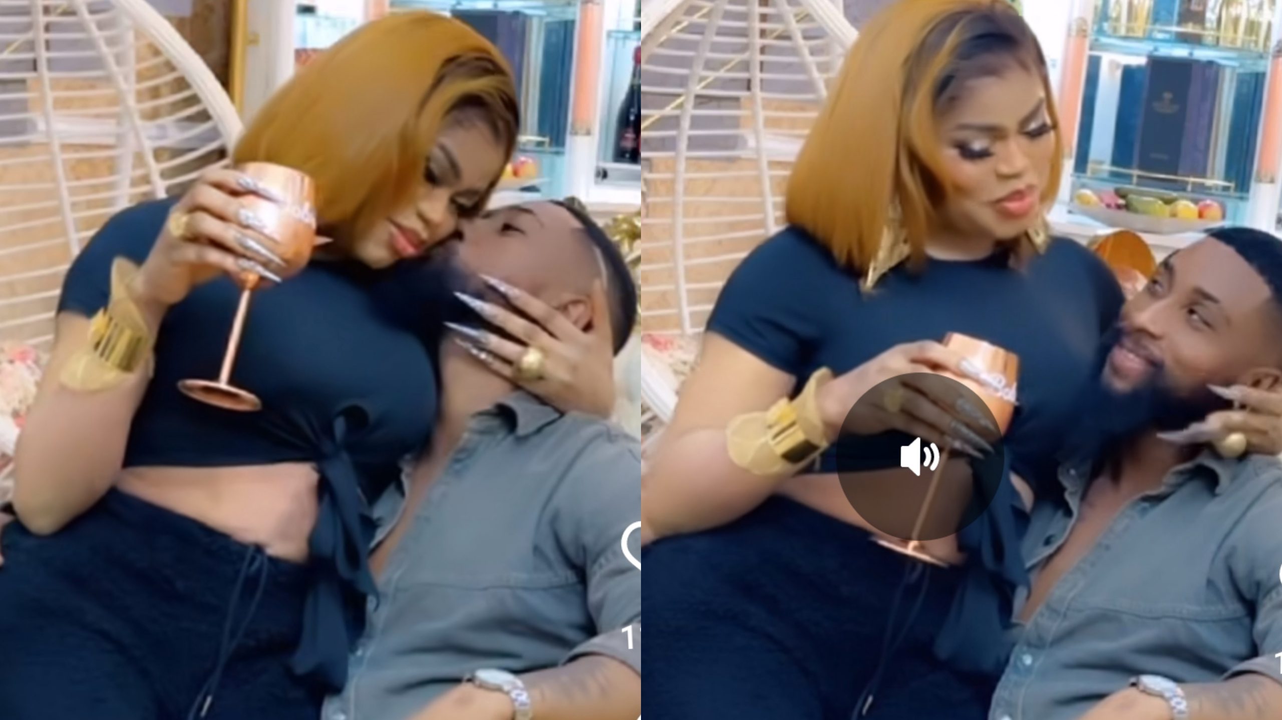 Bobrisky shows Off His Lover, Seen Flirting With Him